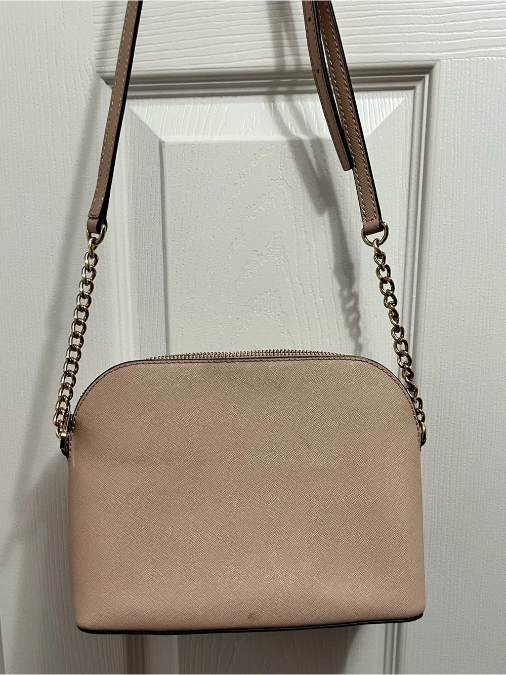 Michael Kors Light Pink Crossbody with Gold Hardware